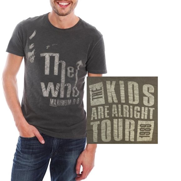 Original Lucky Brand The Who Logo rock Official T-Shirt M runs big NWT - Picture 1 of 4